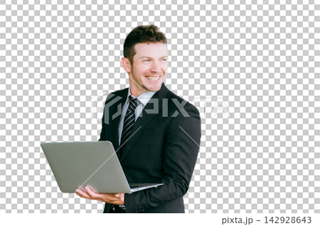 Western businessman with a laptop (lol) Western businessman with a laptop (lol) 142928643