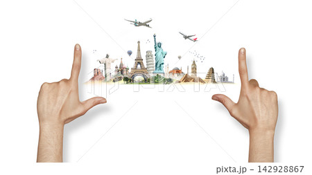 Travel the world landmarks concept Travel the world landmarks concept 142928867