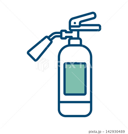 fire extinguisher icon vector design template in white background fire extinguisher icon vector design template in white background 142930489
