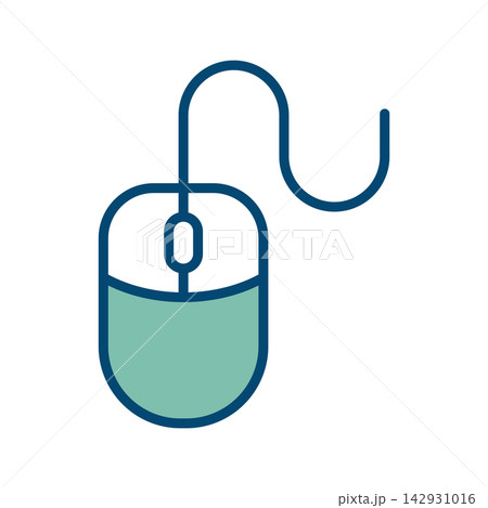 computer mouse icon vector design template in white background computer mouse icon vector design template in white background 142931016