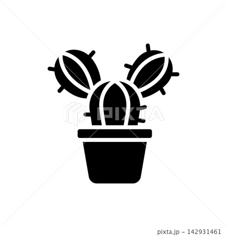 cactus icon vector design template in white background 142931461