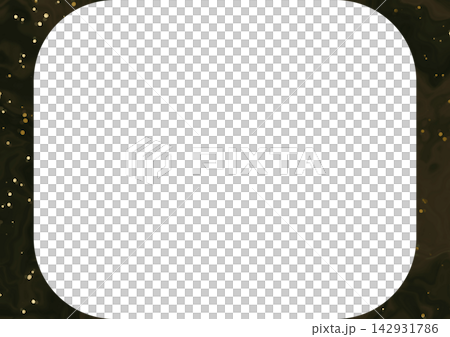 Green and black marble gold powder rounded corner frame background Green and black marble gold powder rounded corner frame background 142931786