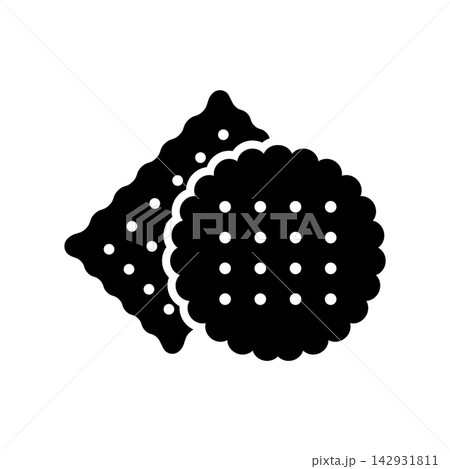 biscuit icon vector design template in white background 142931811