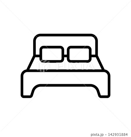 bed icon vector design template in white background bed icon vector design template in white background 142931884