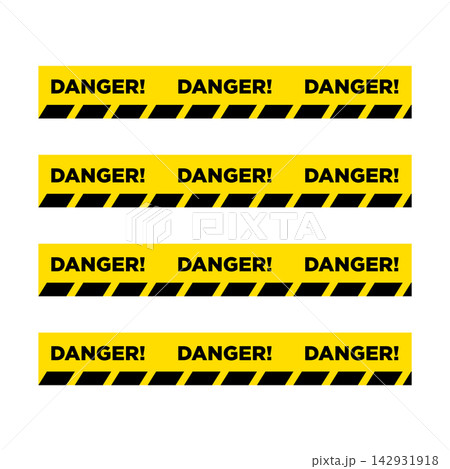 barricade tape icon vector design template in white background barricade tape icon vector design template in white background 142931918