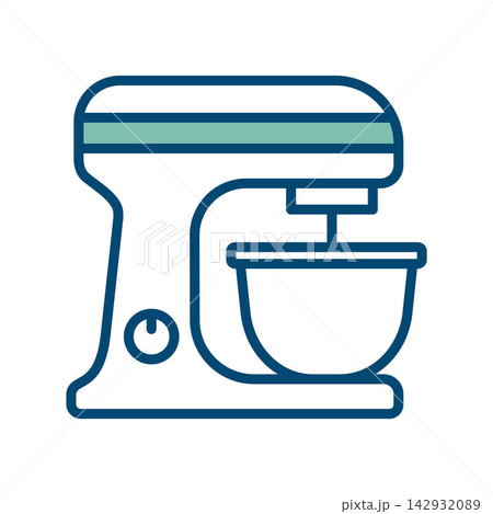stand mixer icon vector design template in white background 142932089