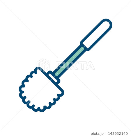toilet brush icon vector design template in white background toilet brush icon vector design template in white background 142932140