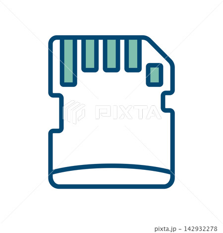 memory card icon vector design template in white background memory card icon vector design template in white background 142932278