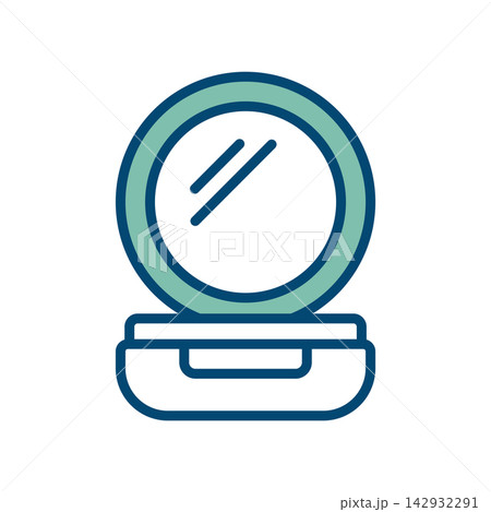 make up powder icon vector design template in white background make up powder icon vector design template in white background 142932291