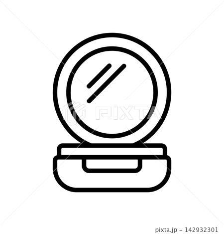 make up powder icon vector design template in white background 142932301