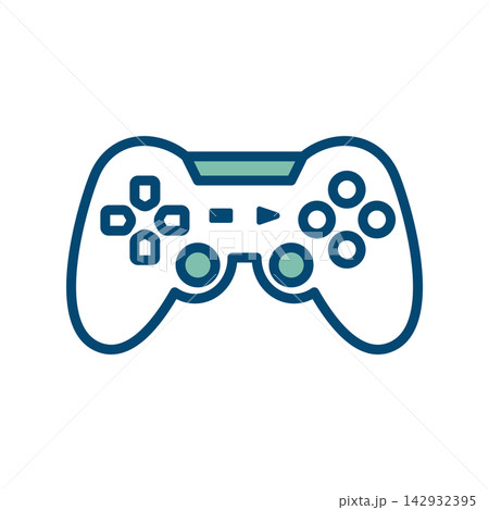 game controller icon vector design template in white background game controller icon vector design template in white background 142932395