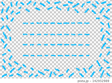 Crayon-like colored sugar-style card 142932989