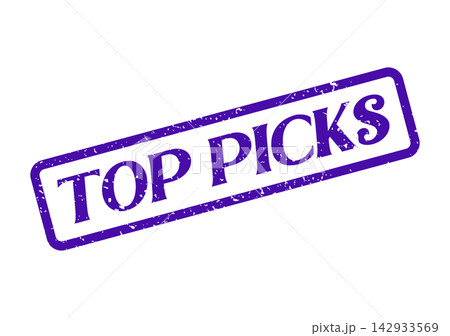 A distinctive purple rubber stamp highlights the chosen selection of top picks 142933569