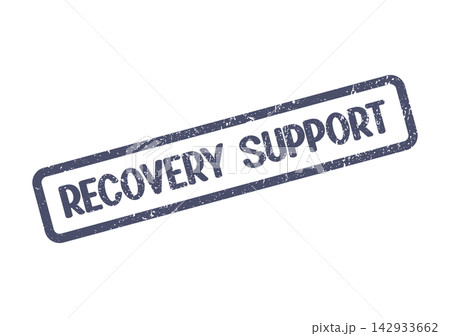 A distinctive textured stamp providing a clear message of recovery support A distinctive textured stamp providing a clear message of recovery support 142933662
