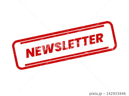 A dynamic red grunge rubber stamp conveying an important Newsletter message for effective communication and updates A dynamic red grunge rubber stamp conveying an important Newsletter message for effective communication and updates 142933846