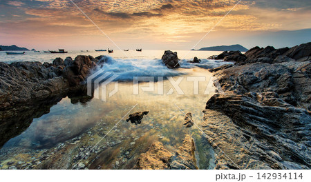 sunset on the beach sunset on the beach 142934114