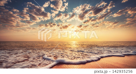 sunset on the beach sunset on the beach 142935256