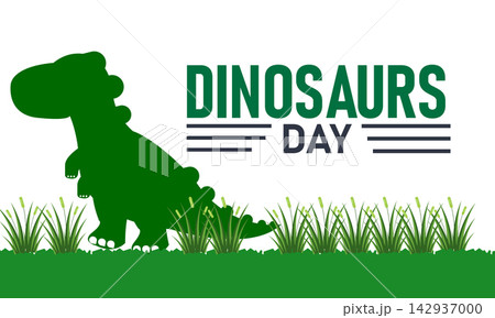 Dinosaurs Day Vector illustration. Perfect for banners, posters,card,background,Header design, social media. 142937000