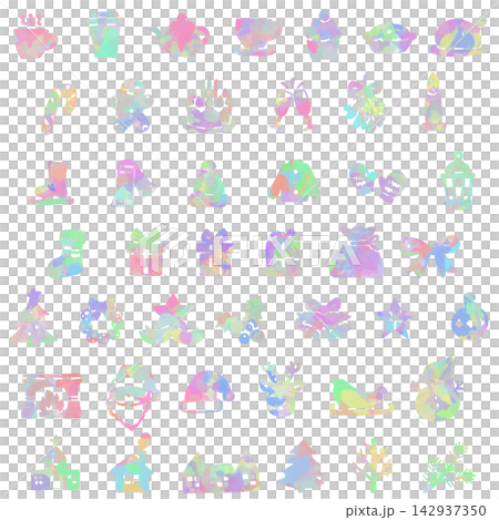 A set of hand-drawn style icons with Christmas motifs. A set of hand-drawn style icons with Christmas motifs. 142937350
