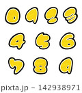 ポスカで手書き『数字』pop素材セット 142938971