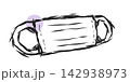 線画『マスク』のイラスト素材 142938973