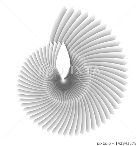 Geometric Spiral Flower 3D Optical Illusion Modern Abstract Design Geometric Spiral Flower 3D Optical Illusion Modern Abstract Design 142943578
