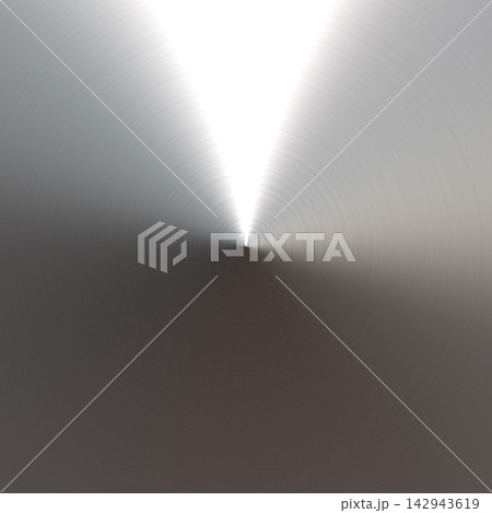Conical Polished Steel Texture with Intense Top Flare 142943619