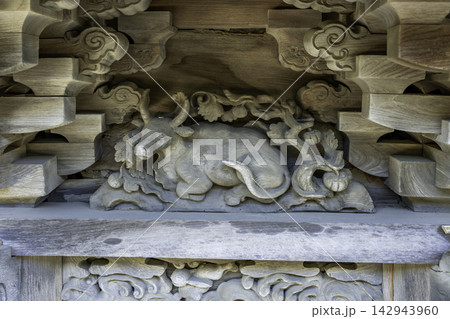 赤碕 神崎神社 本殿の彫刻 鳥取県琴浦町 赤碕 神崎神社 本殿の彫刻 鳥取県琴浦町 142943960