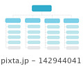 Organization chart business diagram design. 142944041