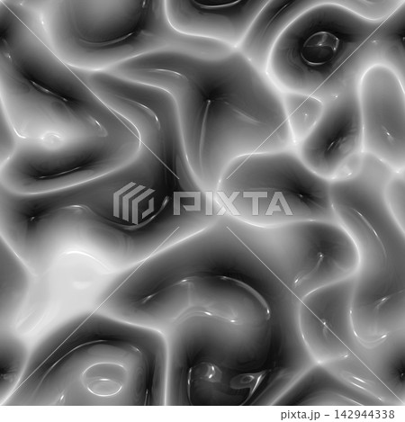 Black and White Glossy Liquid Waves Texture Black and White Glossy Liquid Waves Texture 142944338