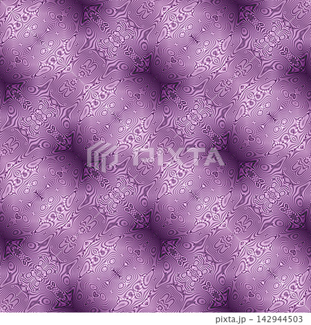 Purple Symmetrical Moire Mandala Wave Pattern 142944503