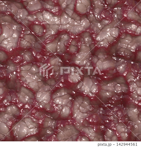 Red Raw Fleshy Organic Membrane Seamless Texture 142944561