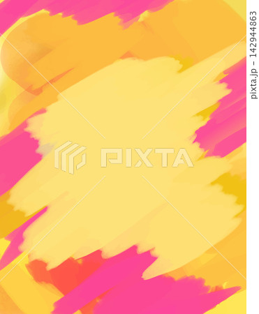 Abstract Vibrant Paint Brush Strokes Vector Background in Yellow Pink and Orange Tones Abstract Vibrant Paint Brush Strokes Vector Background in Yellow Pink and Orange Tones 142944863