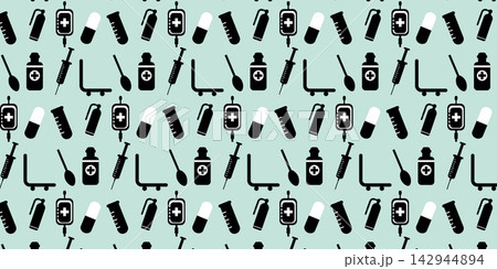 Healthcare and medicine repeating pattern for hospital branding wallpaper Healthcare and medicine repeating pattern for hospital branding wallpaper 142944894
