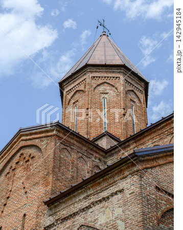 Gremi citadel and monastic complex with the Church of the Archangels in Kakheti, eastern region of Georgia 142945184