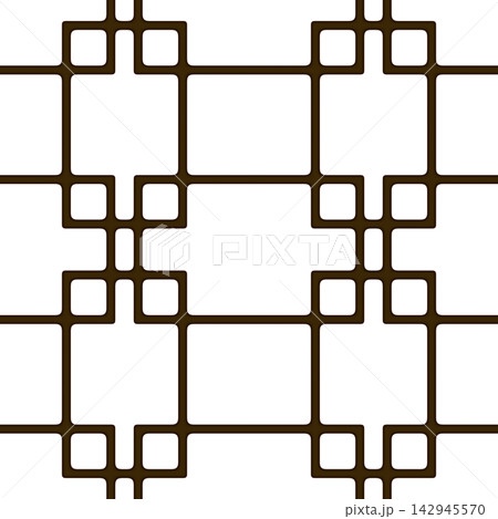 Brown and White Window Grid Seamless Pattern Brown and White Window Grid Seamless Pattern 142945570