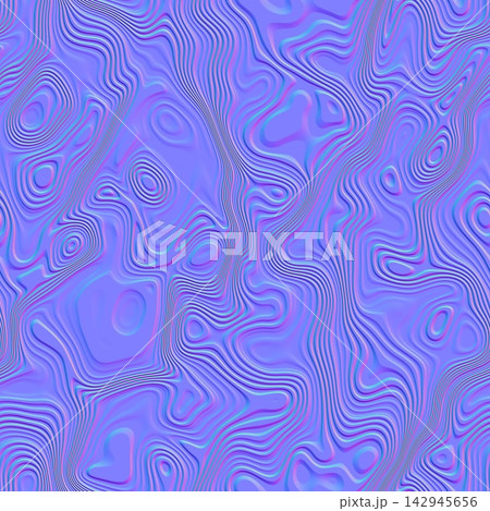 Stylized Topographic Contours Normal Map Texture 142945656
