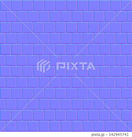 Rounded Square Stone Paving Seamless Normal Map Texture 142945741