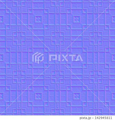 Ornate Classical Ceiling Tiles Seamless Normal Map Ornate Classical Ceiling Tiles Seamless Normal Map 142945811