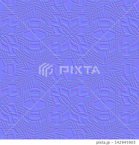 Seamless Geometric Mandala Normal Map Seamless Geometric Mandala Normal Map 142945903