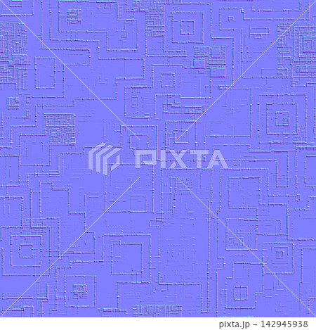 Rough Sci-Fi Circuitry Greeble Seamless Normal Map 142945938