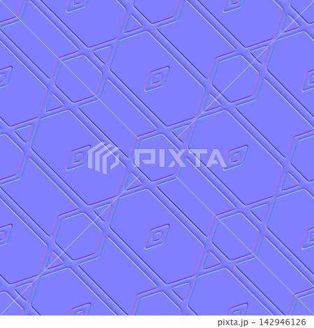 Diagonal Hexagon Lattice Tiles Seamless Normal Map Diagonal Hexagon Lattice Tiles Seamless Normal Map 142946126