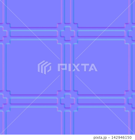 Large Square Architectural Wall Panels Seamless Normal Map Large Square Architectural Wall Panels Seamless Normal Map 142946150