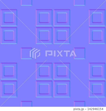 Concentric Square Cluster Wall Panels Seamless Normal Map Concentric Square Cluster Wall Panels Seamless Normal Map 142946154