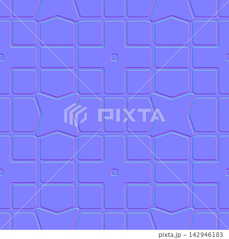 Modern Cross and Hexagon Wall Tiles Seamless Normal Map Modern Cross and Hexagon Wall Tiles Seamless Normal Map 142946183
