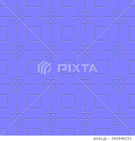 Modern Four-Square Grid Cladding Seamless Normal Map 142946251