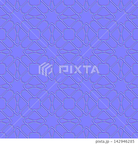 Islamic Geometric Star Mosaic Seamless Normal Map Islamic Geometric Star Mosaic Seamless Normal Map 142946285