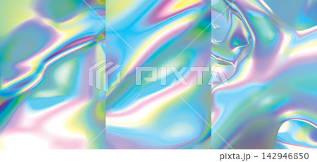 Abstract Iridescent Holographic Liquid Backgrounds Set Abstract Iridescent Holographic Liquid Backgrounds Set 142946850