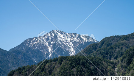 【山梨県】日向山 雁ヶ原から望む甲斐駒ヶ岳 【山梨県】日向山 雁ヶ原から望む甲斐駒ヶ岳 142948811