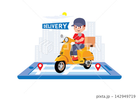 Smart Delivery with Digital Navigation 142949719